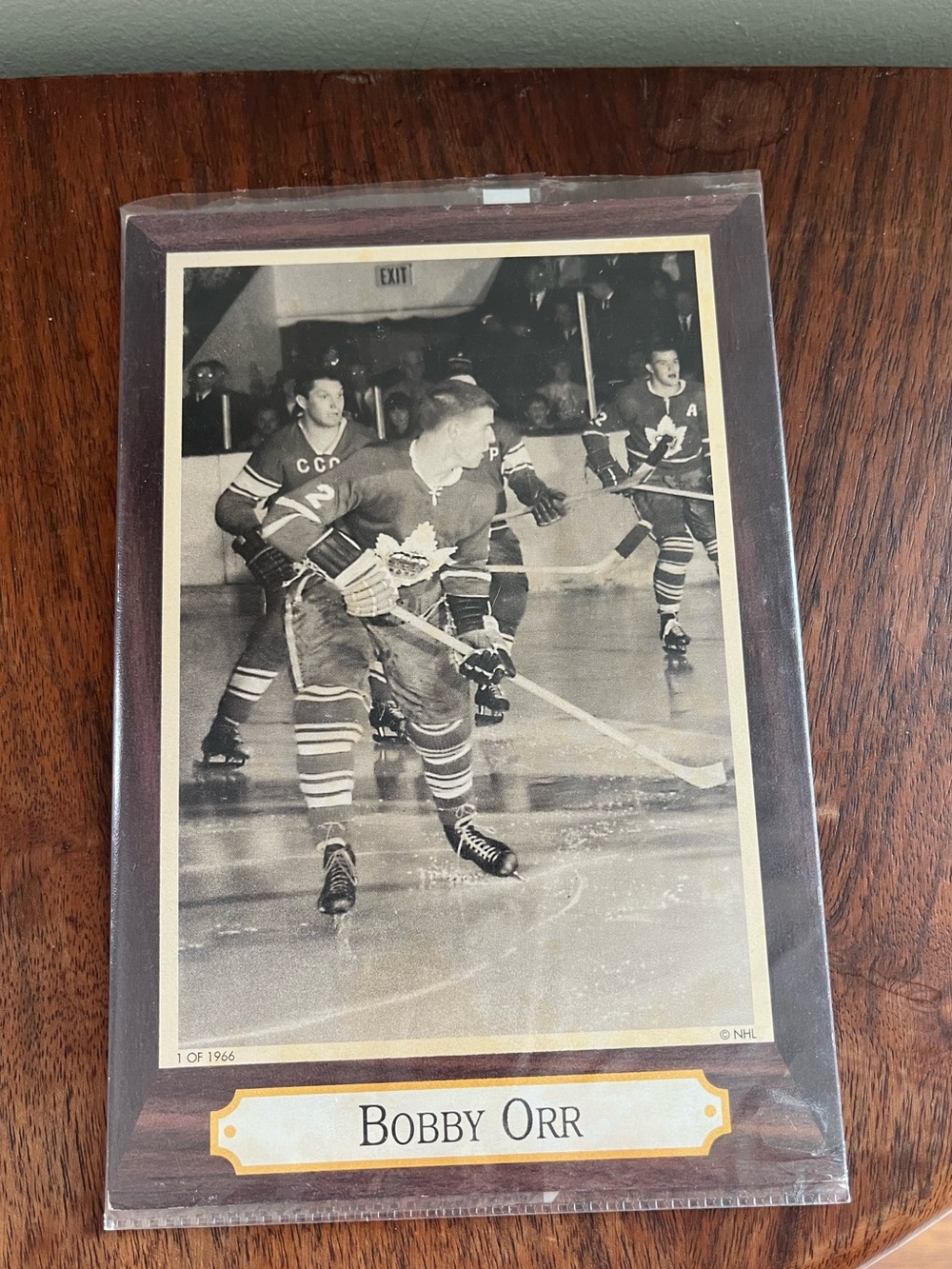 Bobby Orr 1995-96 parkhurst '66-67 Retro Promo Oversized 5x7 card print vintage